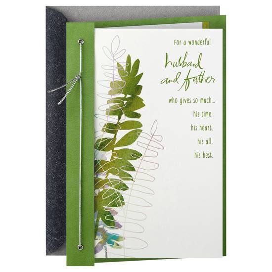 Hallmark For a Wonderful Husband and Father's Day Card