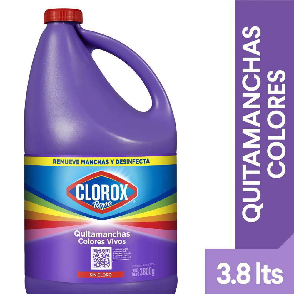 Clorox quitamanchas líquido ropa color (botella 3.8 kg)