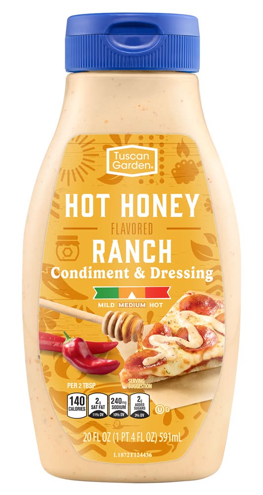 Tuscan Garden Ranch Condiment & Dressing, Hot Honey (20 fl oz)