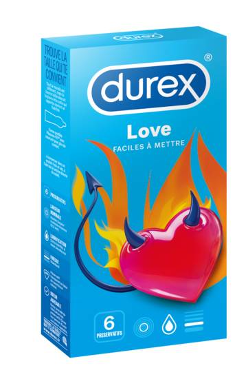 Préservatifs Love DUREX - la boite de 6