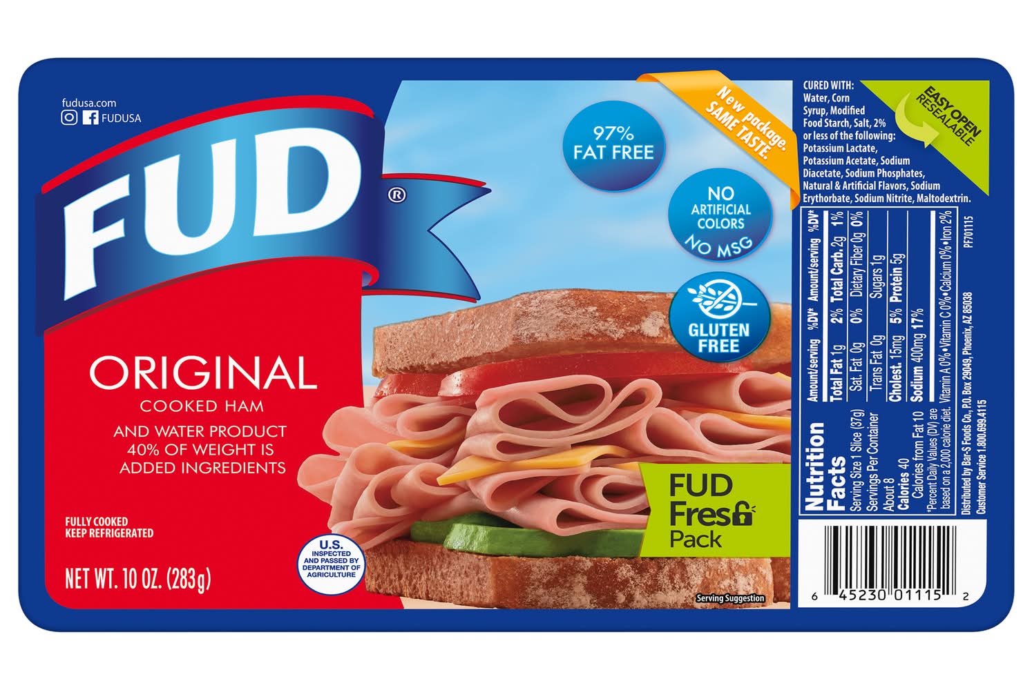 FUD Original Cooked Ham (10 oz)