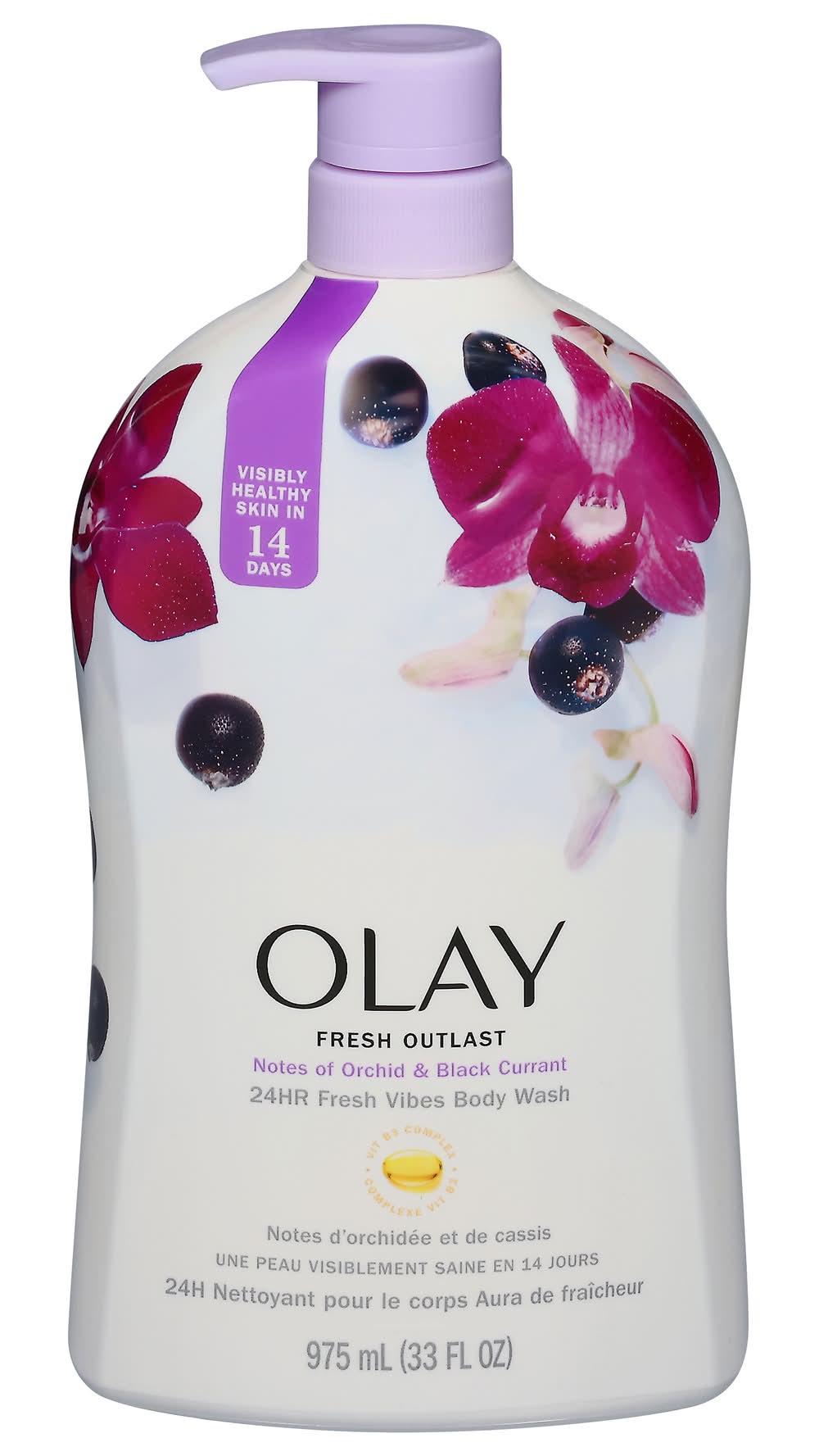 Olay Fresh Outlast Body Wash Orchid Black Currant (30 fl oz)