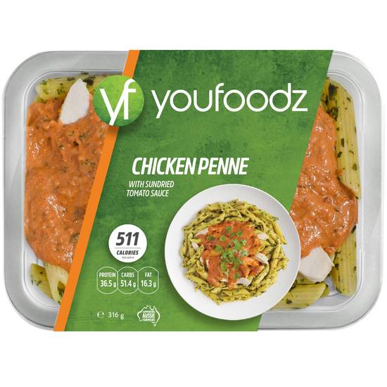 You Foodz Chicken Penne & Sundried Tomato Sauce 316g