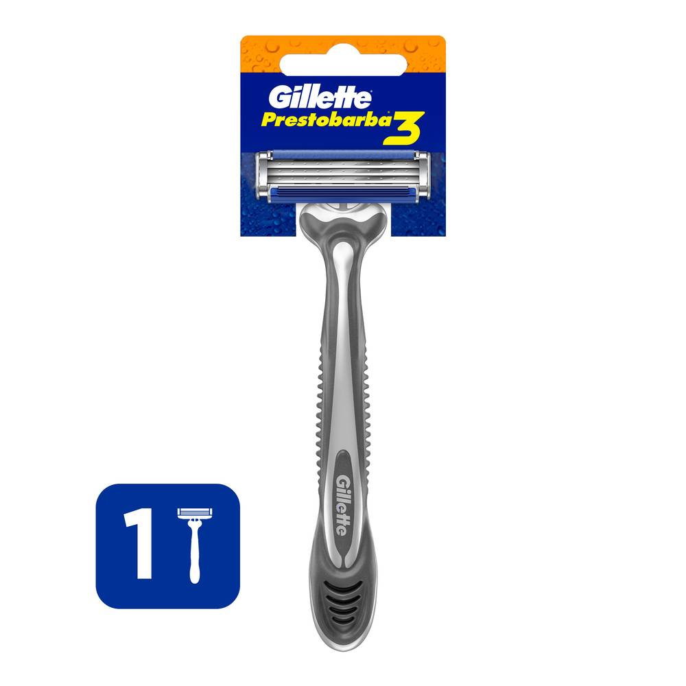 Gillette máquina para afeitar prestobarba 3