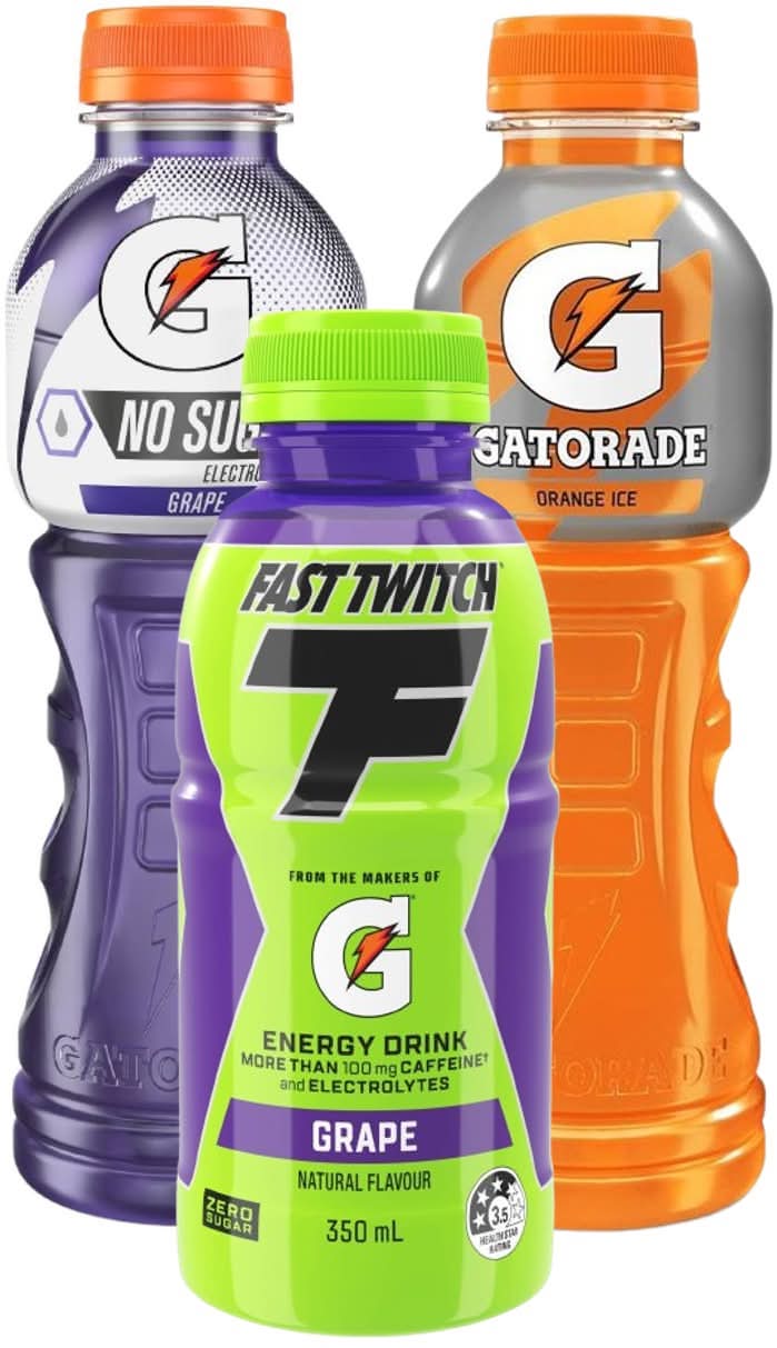 Buy 2 x Gatorade 600ml and buy a Fast Twitch 350ml for only $3