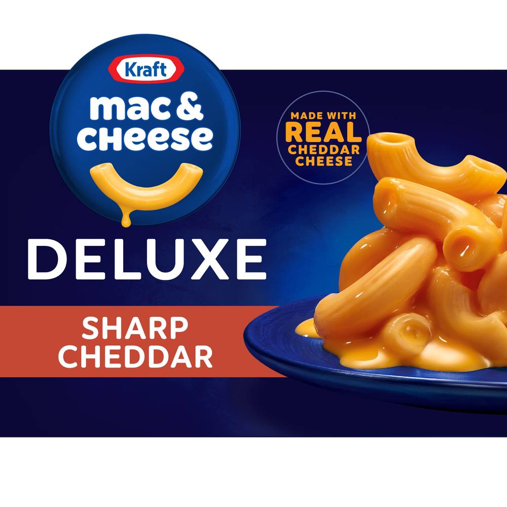 Kraft Deluxe Macaroni & Sharp Cheddar Cheese Dinner (14 oz)