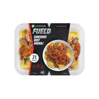 Youfoodz Fuel'd Shredded Beef Ravioli400g