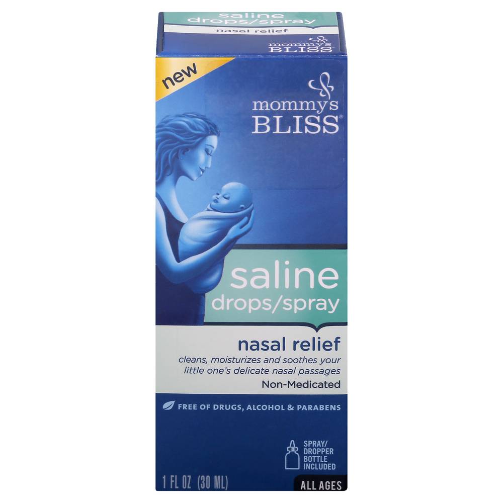 Mommy's Bliss Saline Drops/Spray Nasal Relief (1 fl oz)