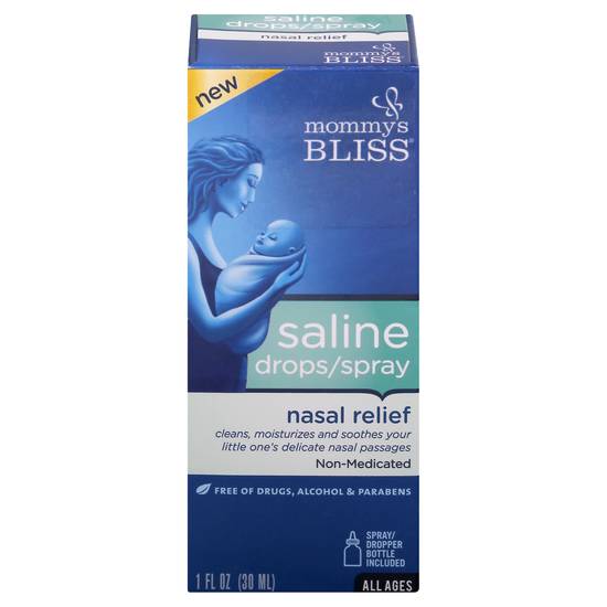 Mommy's Bliss Saline Drops/Spray Nasal Relief