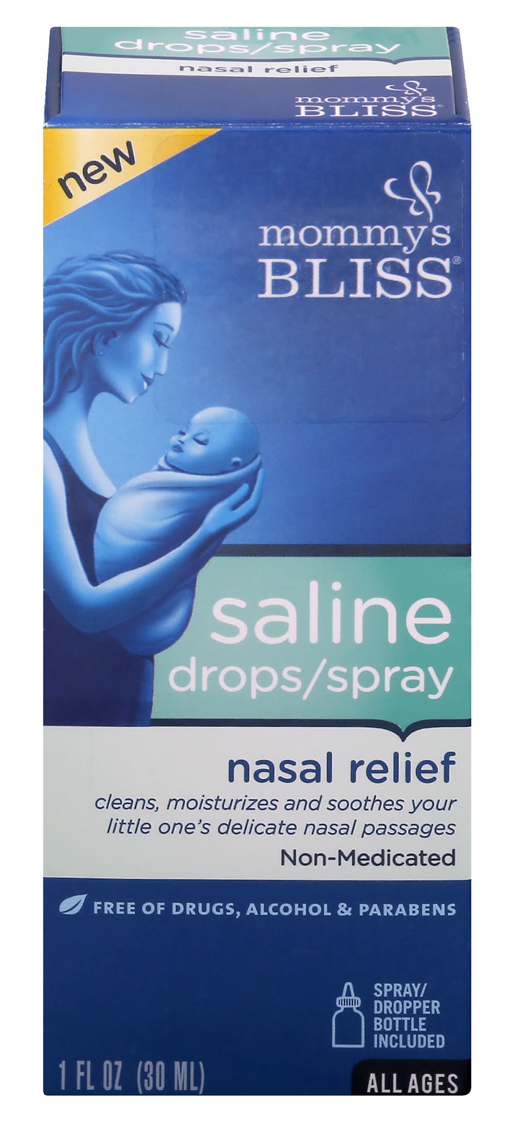 Mommy's Bliss Saline Drops/Spray Nasal Relief (1 fl oz)