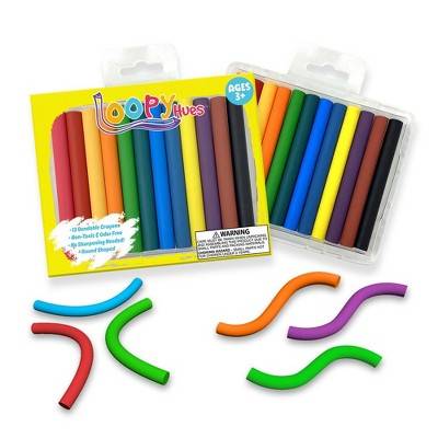 Loopy Hues - Bendable Crayons - 12 Pack Round