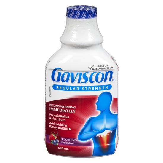 Gaviscon Soothing Liquid, Fruit (600 ml)
