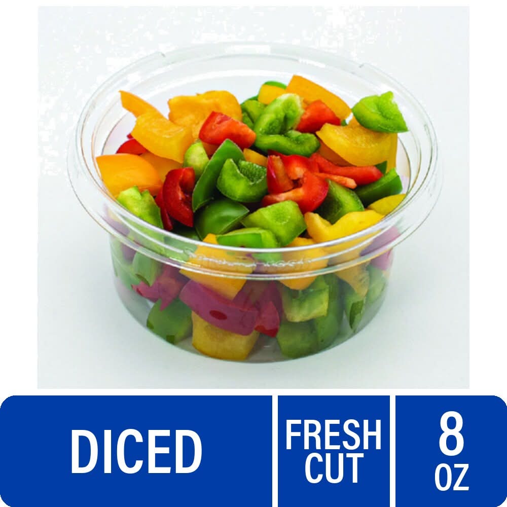 Fresh Cut Bell Peppers Tri-Blend Diced