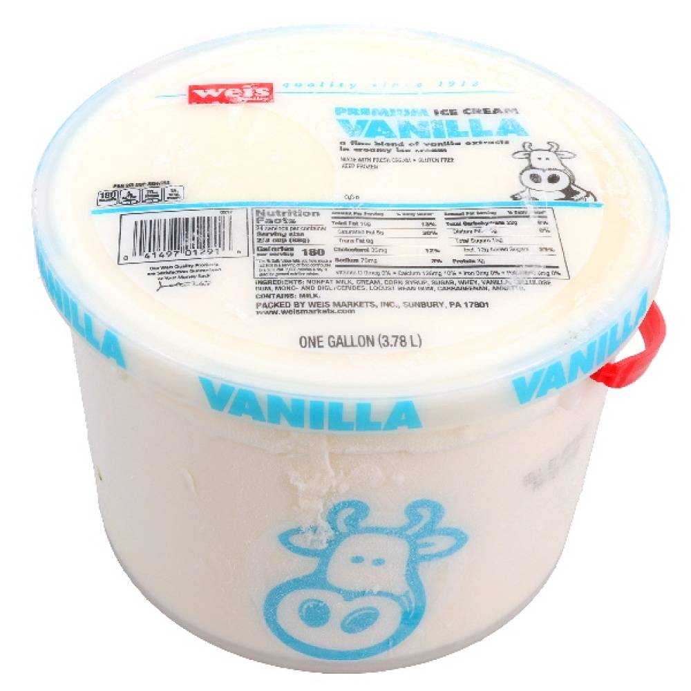 Weis Ice Cream, Vanilla (1 gal)