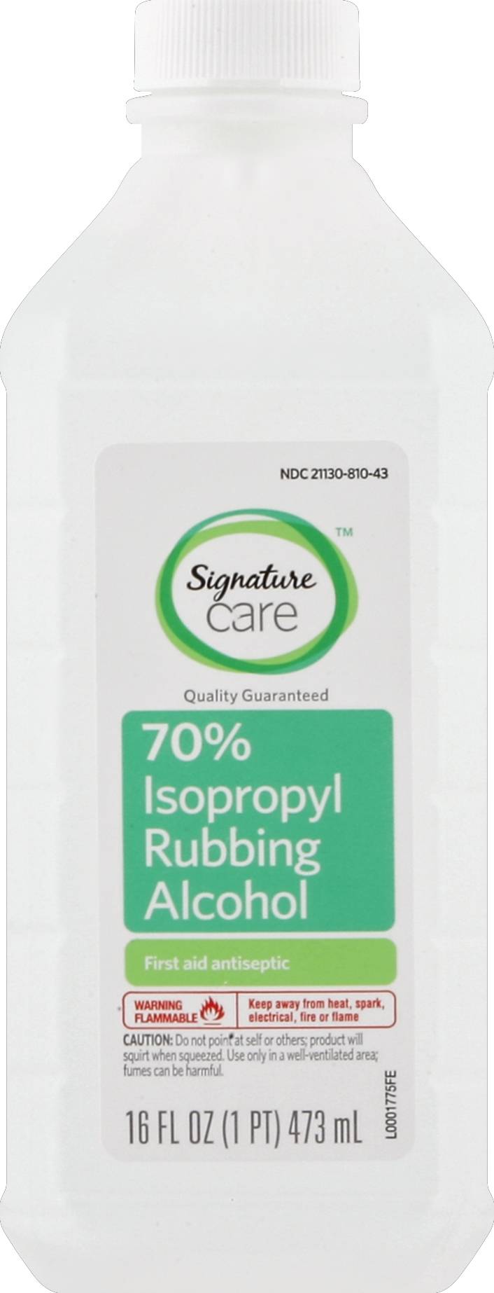 Signature Care 70% Isopropyl Rubbing Alcohol (2.19 lbs)