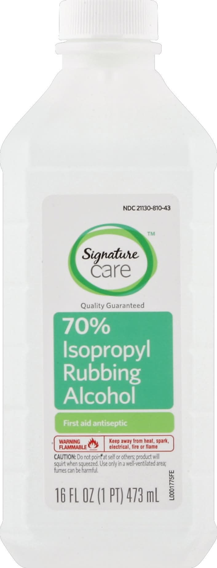 Signature Care 70% Isopropyl Rubbing Alcohol (16 fl oz)