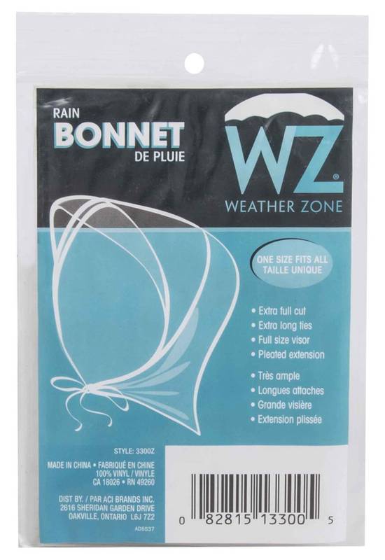 Weather Zone Rain Bonnet (1 unit)
