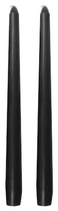 Ashland Taper Candles, 10 in, Black (2 ct)