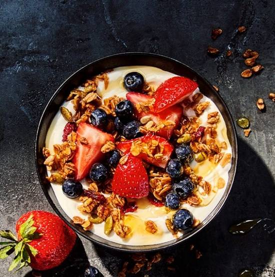 Greek Yogurt with Mixed Berries Parfait