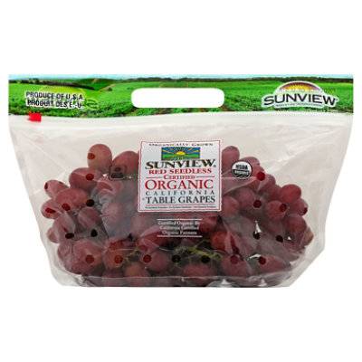 ORGANIC RED SEEDLESS GRAPES