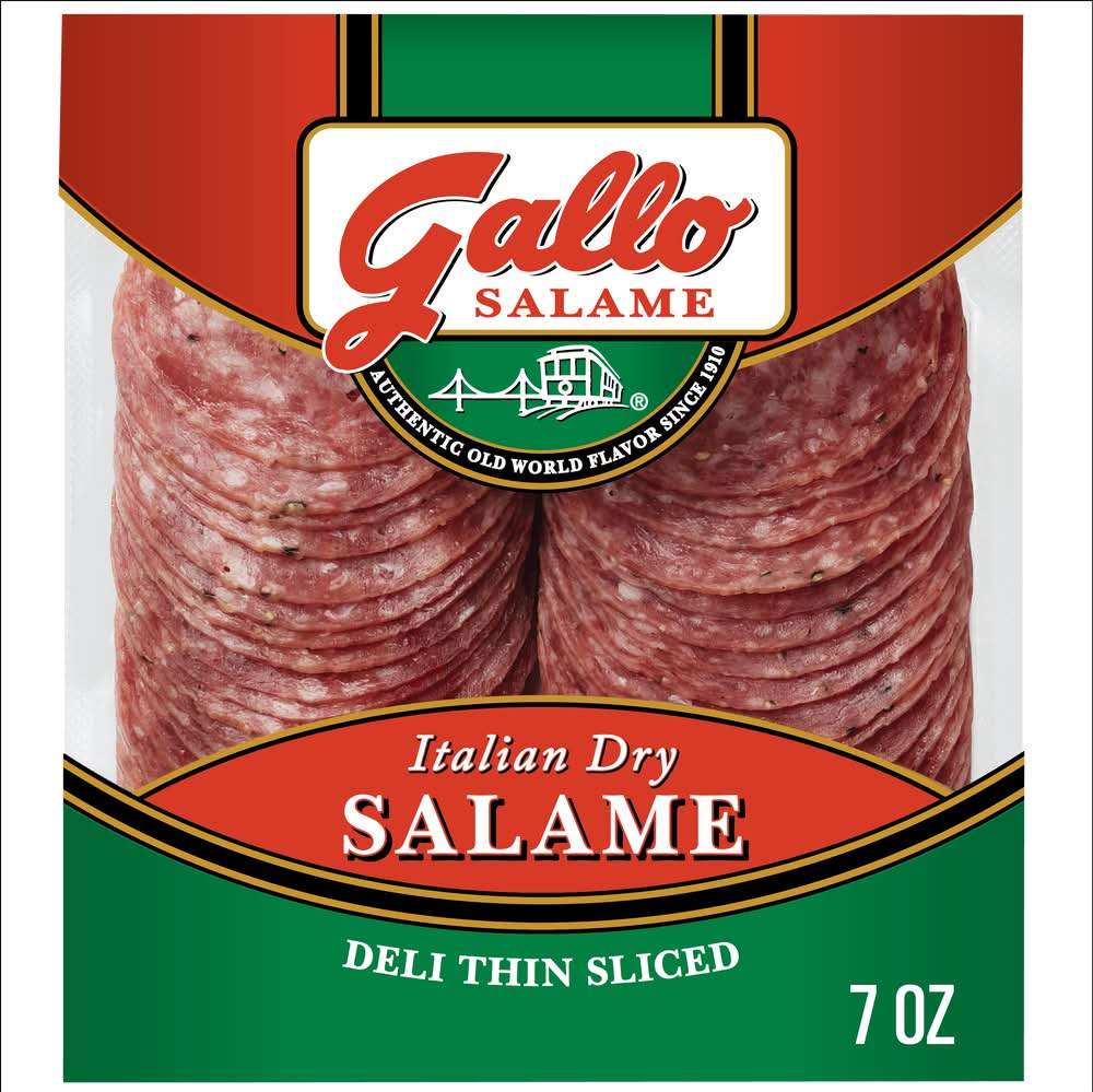 Gallo Salame Deli Thin Sliced Italian Dry Salame (7 oz)