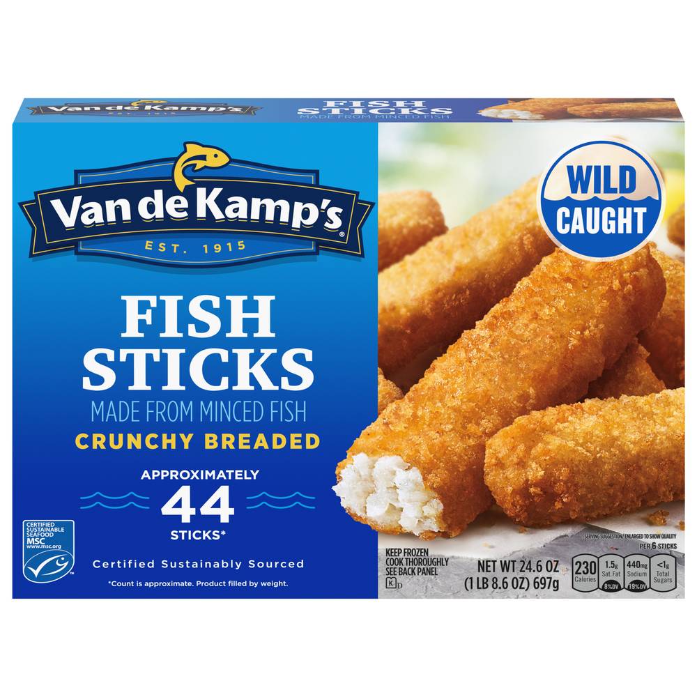 Van De Kamp's Crunchy Breaded Fish Sticks