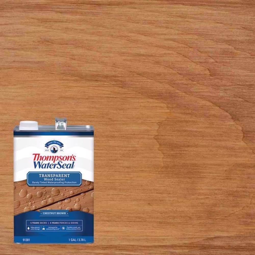 Thompson'S Waterseal Transparent Chestnut Brown Water-Based Acrylic/Alkyd/Urethane Waterproofing Woo