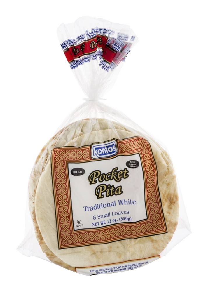 Kontos White Pita (12 oz)