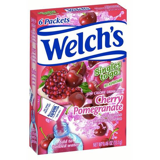 Welch's Singles to Go Drink Mix, Cherry Pomegranate, 6 CT