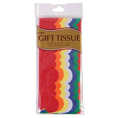 Flomo Primary Color Tissue Paper (24x 1sheets counts)