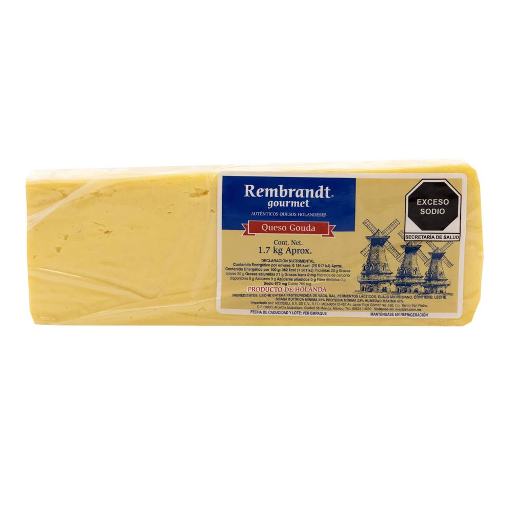 Rembrandt queso gouda (unidad: 1.7 kg aprox)