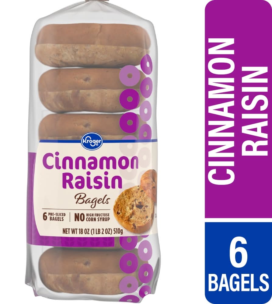Kroger® Cinnamon Raisin Bagels