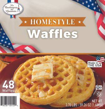 Frozen La Boulangerie des Gourmets - Homestyle Waffles - 48 ct (1X48|1 Unit per Case)