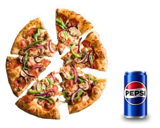 Pizza Tradicional Combo 🍕🥤 (Meat Lover's® o Suprema)