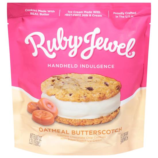 Ruby Jewel Oatmeal Butterscotch Ice Cream Sandwich