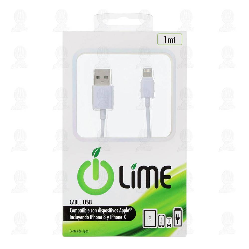 Lime · Cable usb a lightning