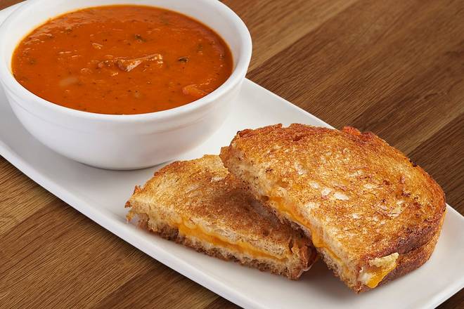 Grilled Cheese + Tomato Basil Soup