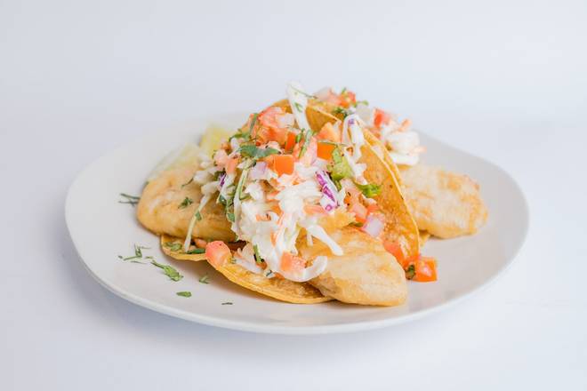 Baja Fish Tacos (Serves 2)
