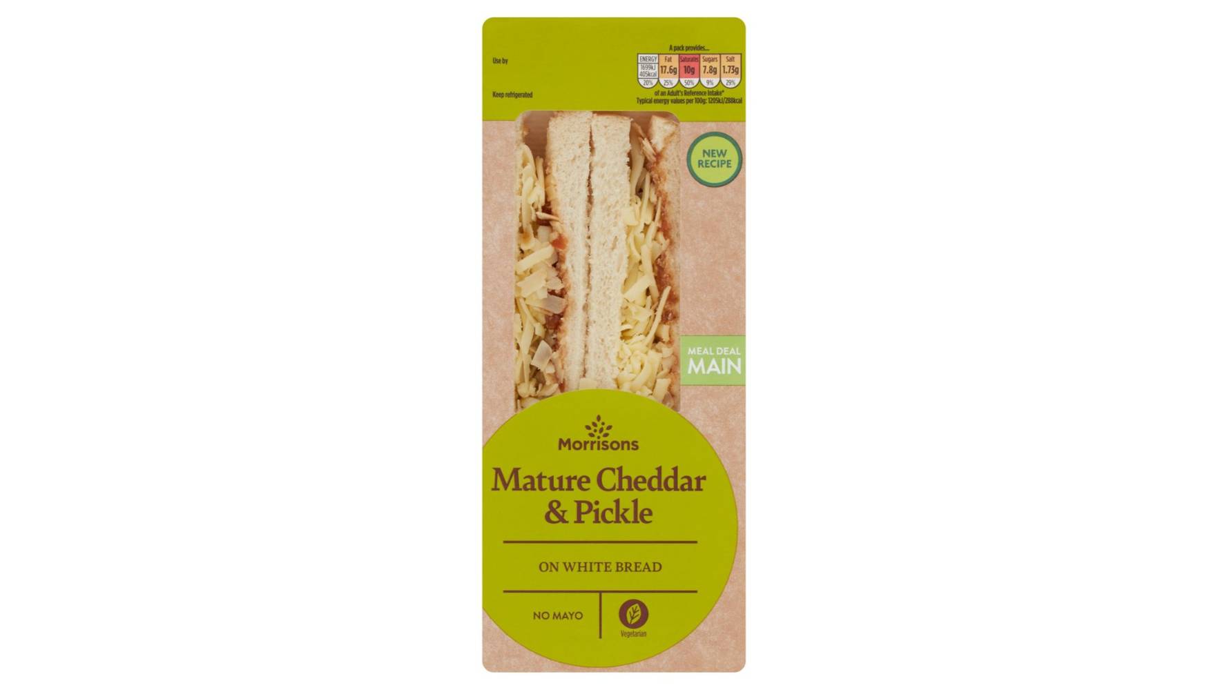 Morrisons Mature Cheddar & Pickle Sandwich