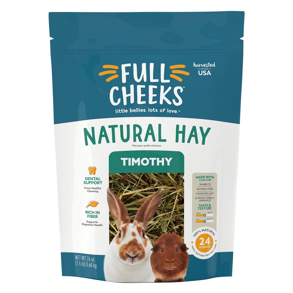 Full Cheeks™ Natural Timothy Hay (Size: 24 Oz)