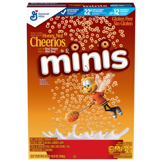 Cheerios Honey Nut Minis Breakfast Cereal Made With Whole Grains