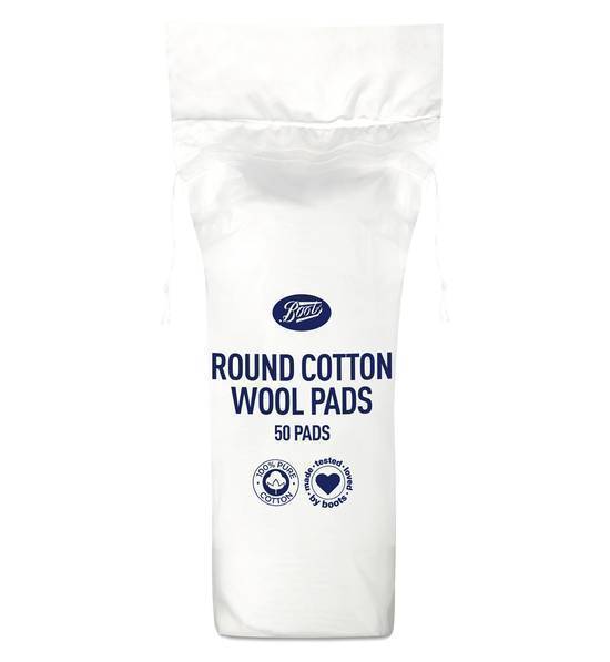 Boots cotton wool round cosmetic pads 50 pack