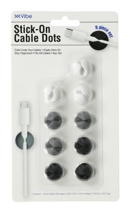 Stick-On Cable Dots 9-Count