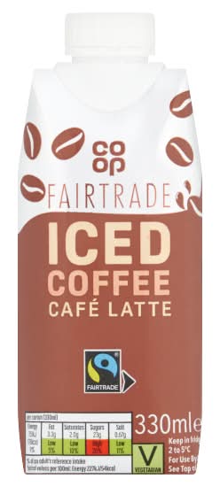 Co-op Fairtrade Iced Coffee Cafe Latte (330ml)