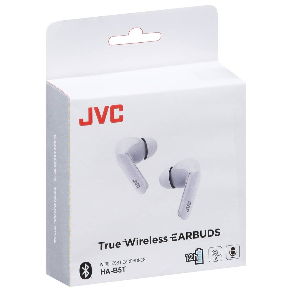 JVC True Wireless Earbuds, White