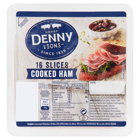 Denny Cooked Ham 180g