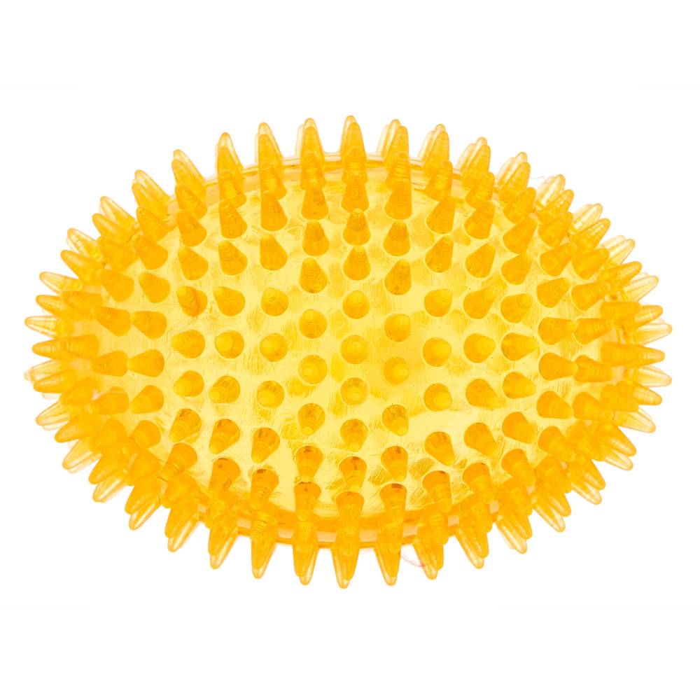 Top Paw® Spiky Football Dog Toy - Squeaker (Color: Orange, Size: 4.5 In)