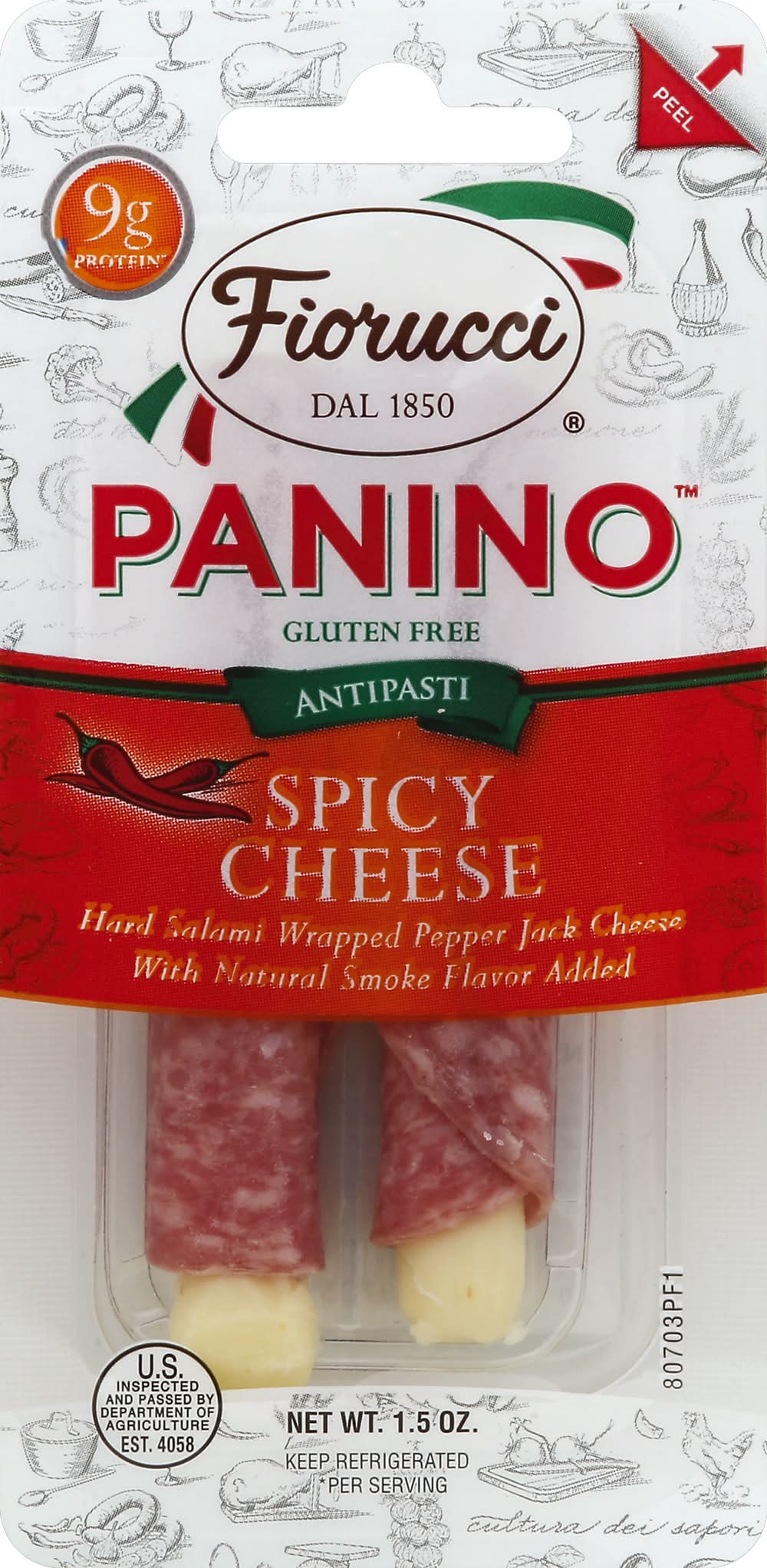 Fiorucci Panino Hard Salami & Pepper Jack Cheese (1.5 oz)