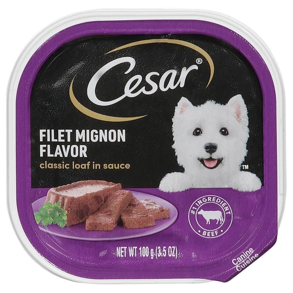 Cesar Filet Mignon Flavor Classic Loaf in Sauce (12 x 3.5 oz)