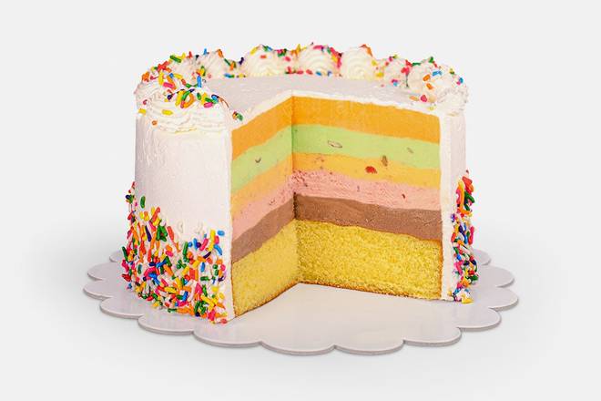 Classic Rainbow Cone Cake (Whole)